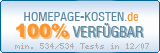 Homepage-Kosten.de: 12/07 - 100% Erreichbarkeit