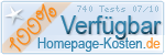 Homepage-Kosten.de: 100% Erreichbarkeit