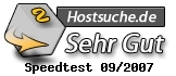 Hostsuche.de: 09/07 - Speed Sehr Gut