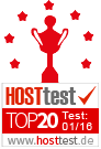 Hosttest - Top 20 Webhoster Deutschlands